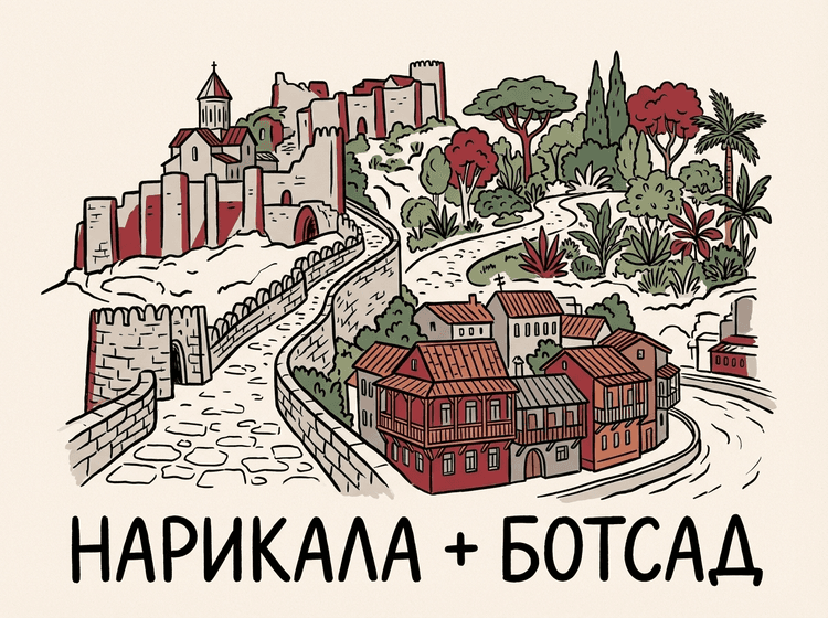 Маршрут Нарикала и ботанический сад