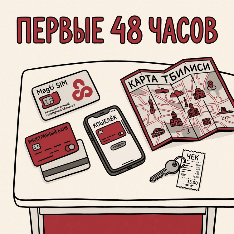 Стартовый набор для первых дней в Тбилиси