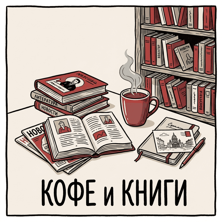 Кофе, книги и городской столик в Тбилиси