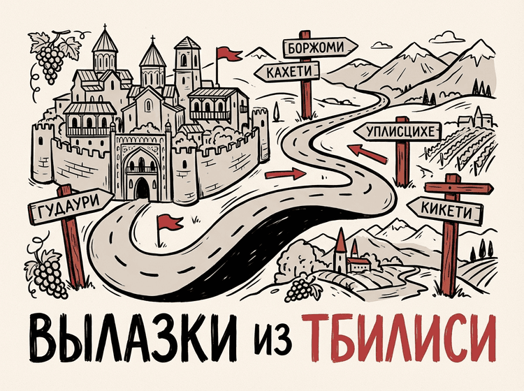 Дорога из Тбилиси к разным вылазкам